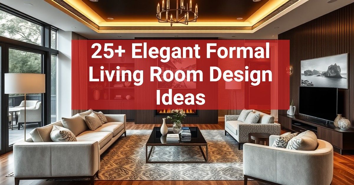 25+ Elegant Formal Living Room Design Ideas