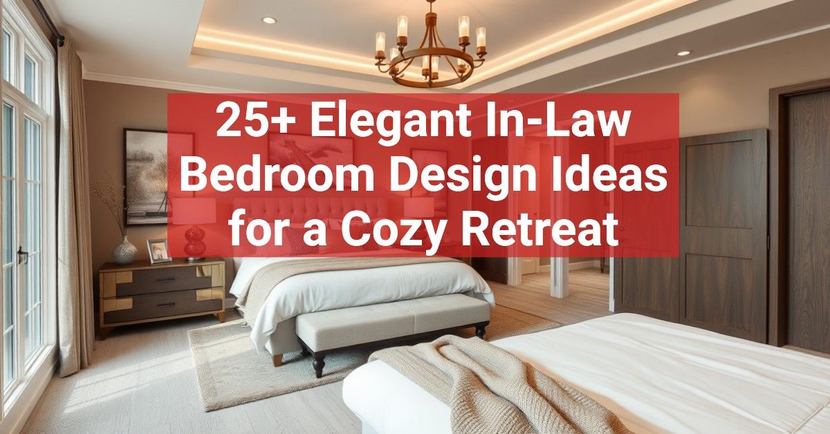 25+ Elegant In-Law Bedroom Design Ideas for a Cozy Retreat