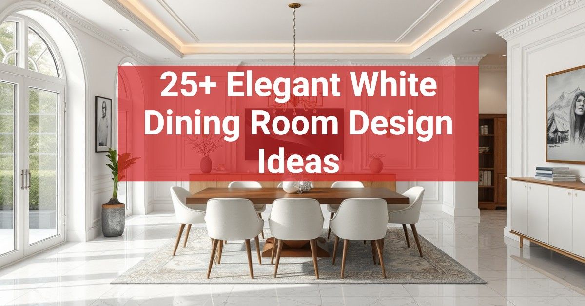 25+ Elegant White Dining Room Design Ideas