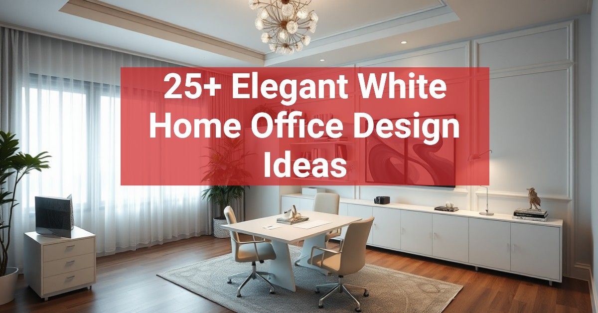 25+ Elegant White Home Office Design Ideas