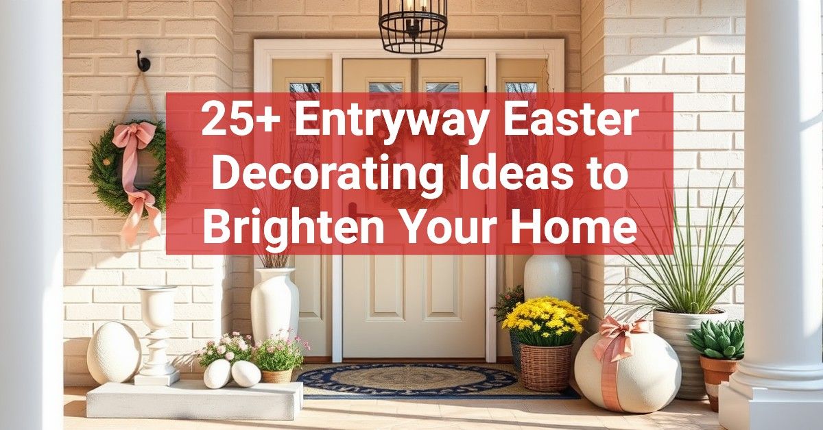 25+ Entryway Easter Decorating Ideas to Brighten Your Home