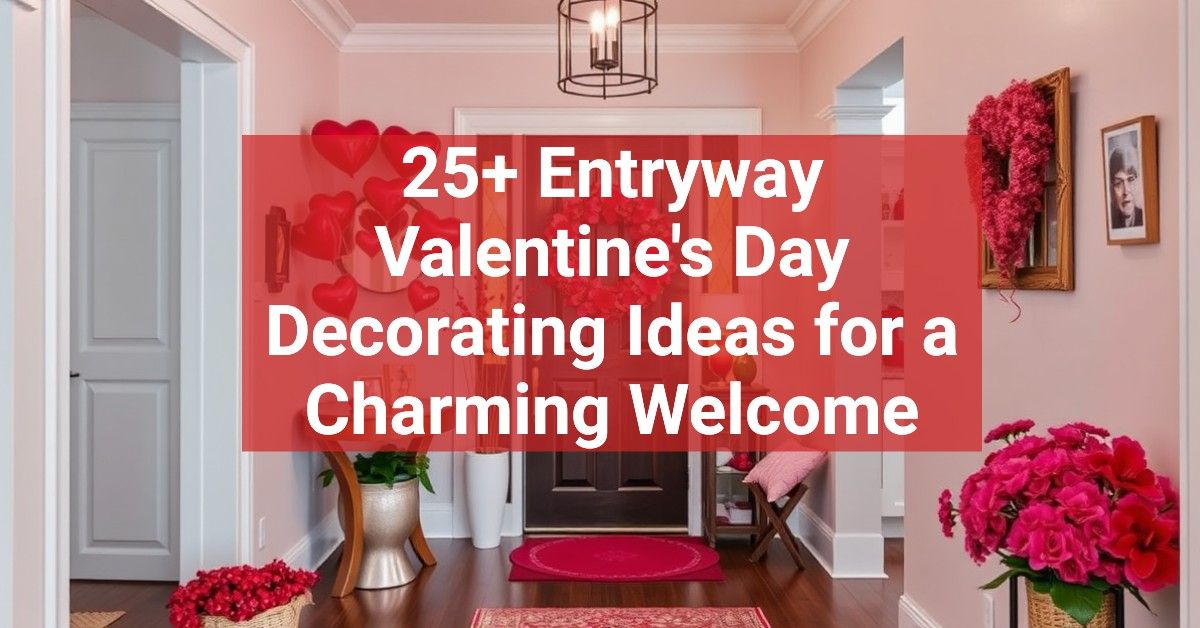 25+ Entryway Valentine's Day Decorating Ideas for a Charming Welcome