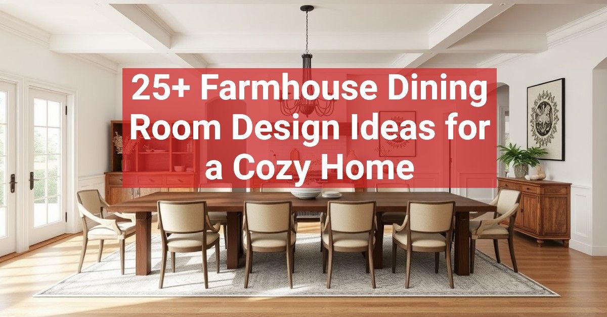 25+ Farmhouse Dining Room Design Ideas for a Cozy Home