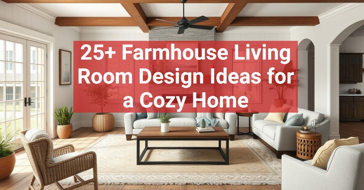 25+ Farmhouse Living Room Design Ideas for a Cozy Home