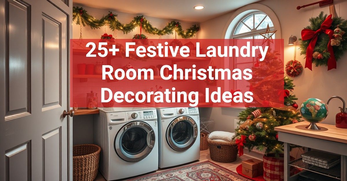 25+ Festive Laundry Room Christmas Decorating Ideas