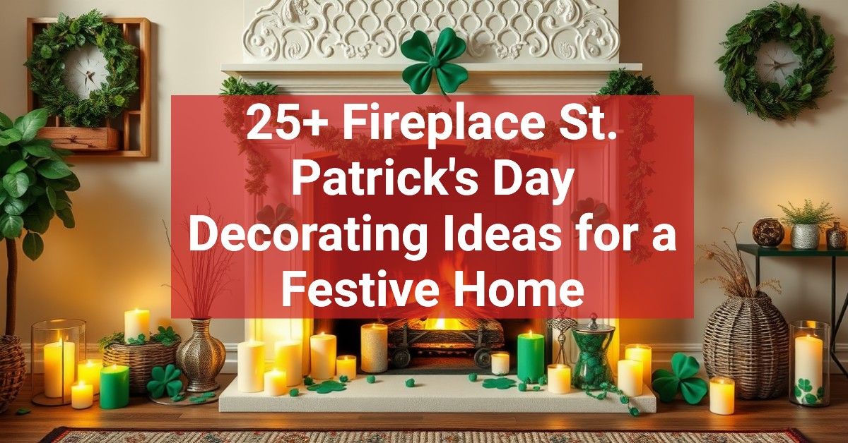 25+ Fireplace St. Patrick's Day Decorating Ideas for a Festive Home