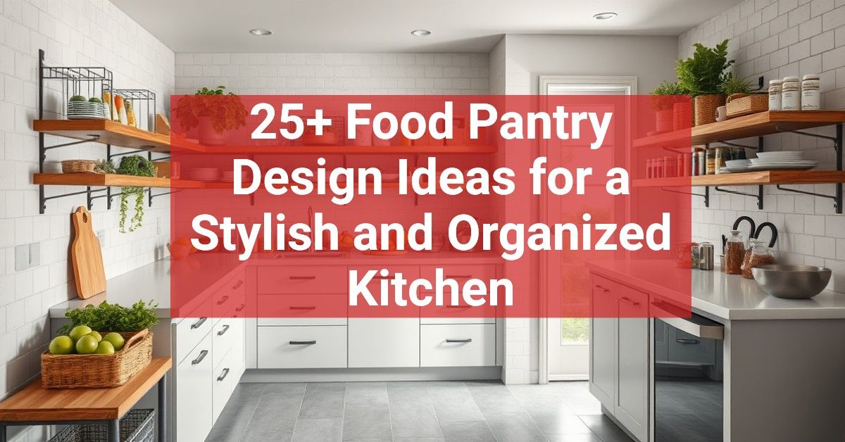 25+ Food Pantry Design Ideas for a Stylish and Organized Kitchen