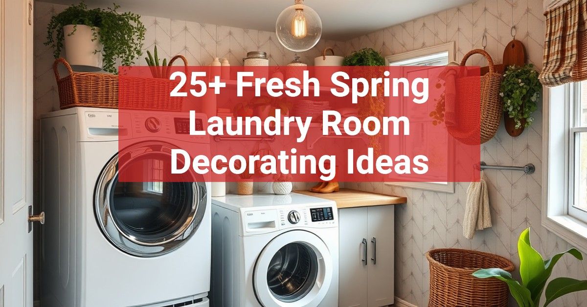 25+ Fresh Spring Laundry Room Decorating Ideas