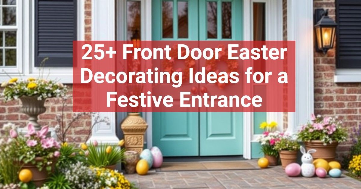 25+ Front Door Easter Decorating Ideas for a Festive Entrance