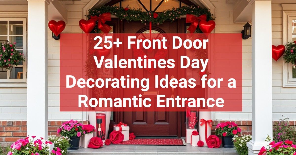 25+ Front Door Valentines Day Decorating Ideas for a Romantic Entrance