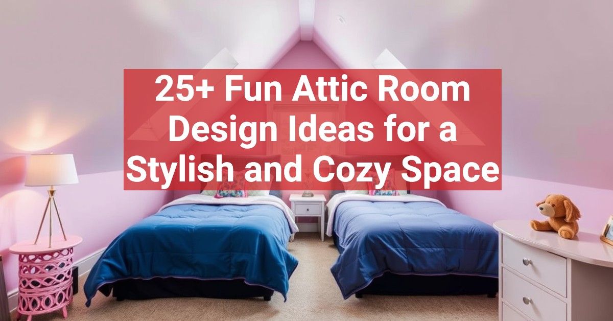 25+ Fun Attic Room Design Ideas for a Stylish and Cozy Space