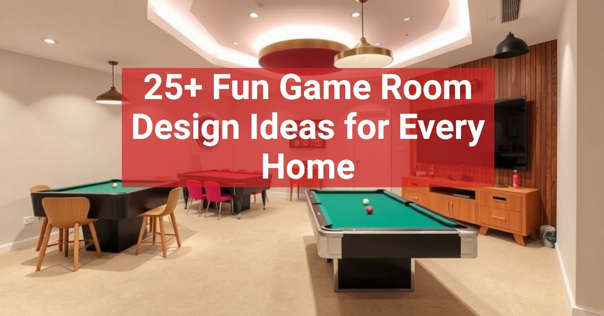 25+ Fun Game Room Design Ideas for Every Home