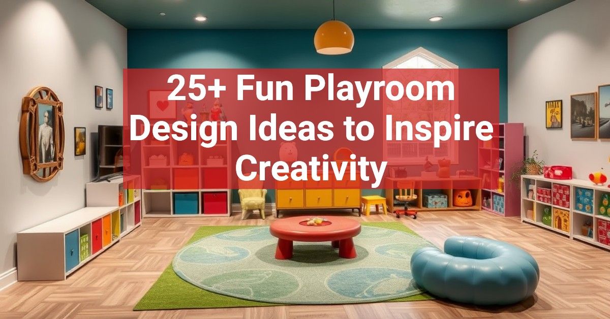 25+ Fun Playroom Design Ideas to Inspire Creativity