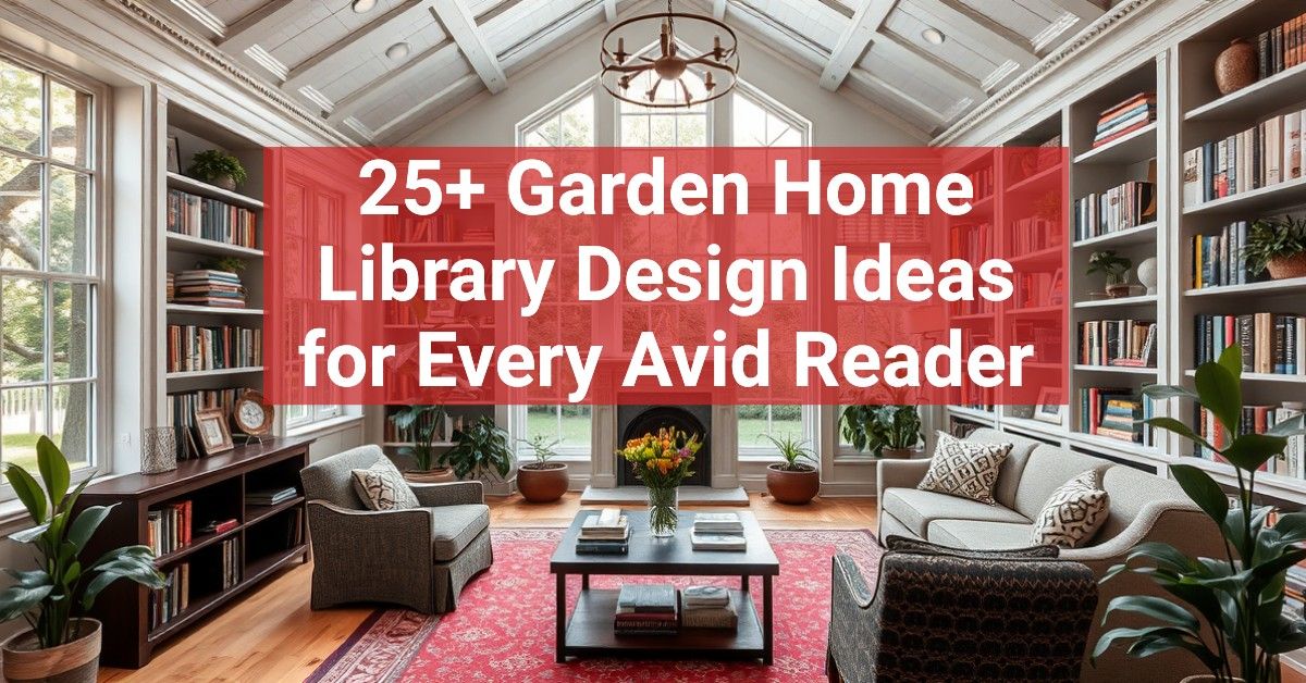 25+ Garden Home Library Design Ideas for Every Avid Reader