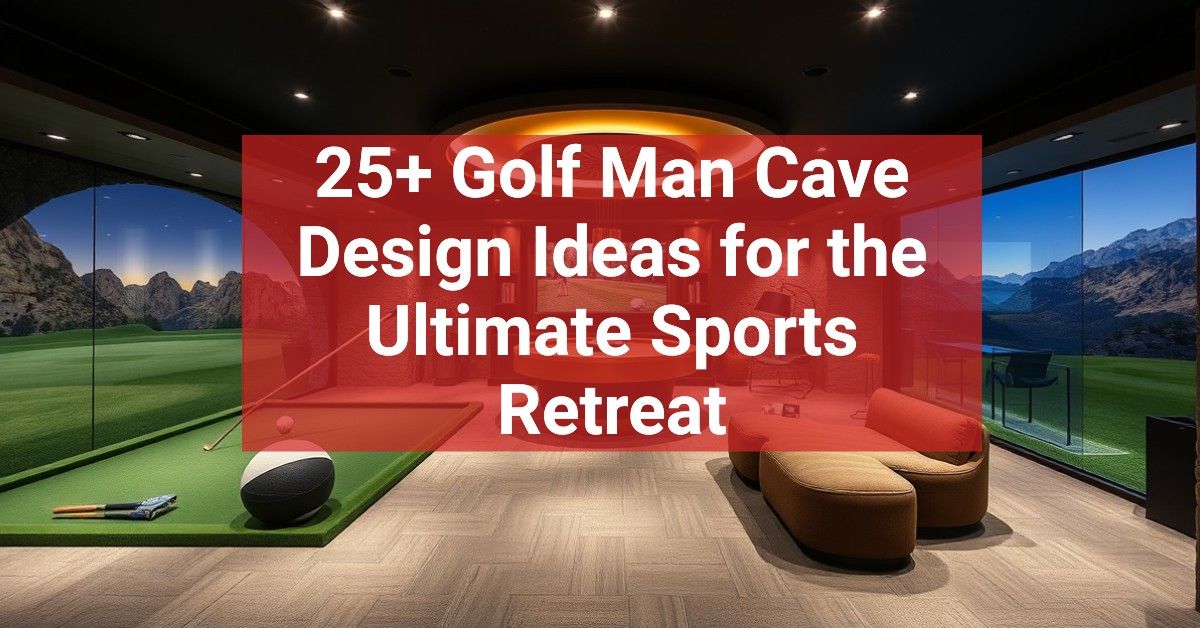 25+ Golf Man Cave Design Ideas for the Ultimate Sports Retreat