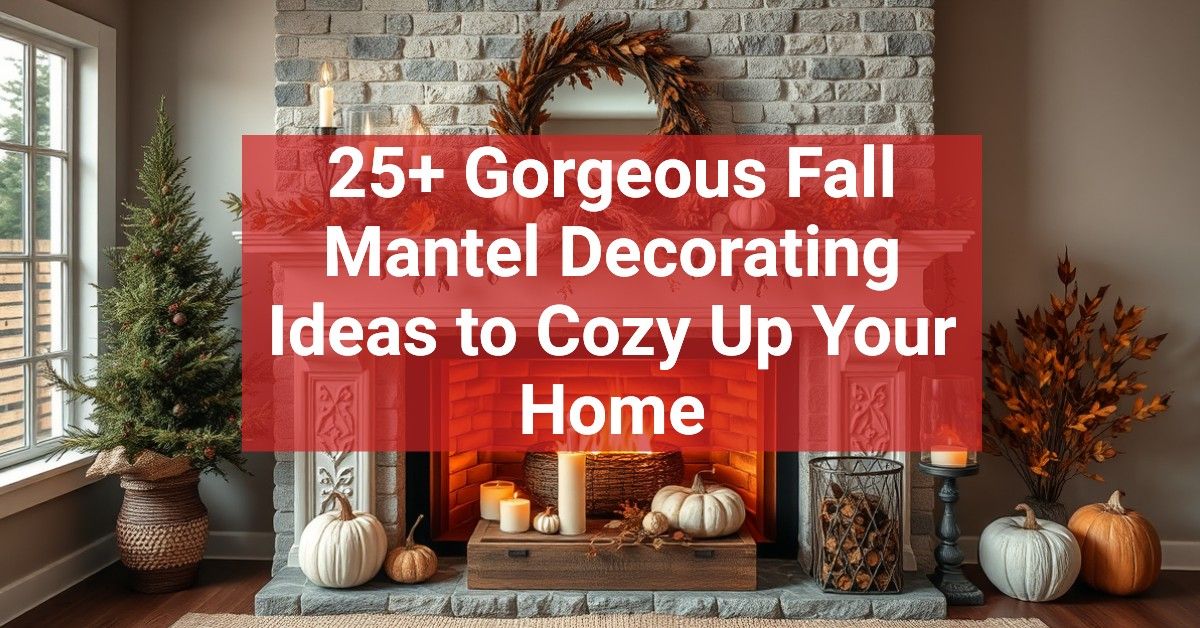 25+ Gorgeous Fall Mantel Decorating Ideas to Cozy Up Your Home