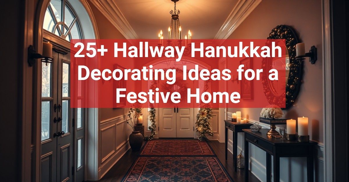 25+ Hallway Hanukkah Decorating Ideas for a Festive Home