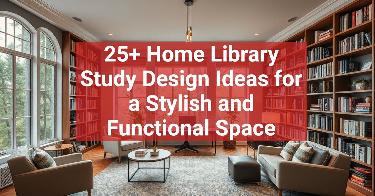 25+ Home Library Study Design Ideas for a Stylish and Functional Space