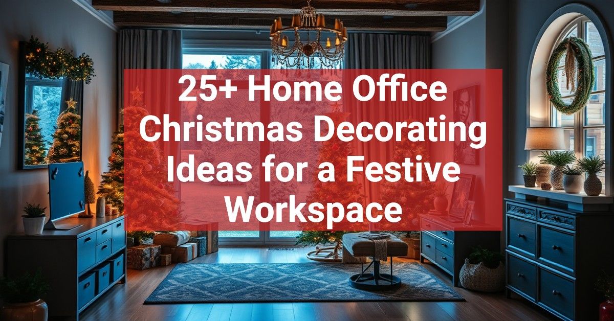 25+ Home Office Christmas Decorating Ideas for a Festive Workspace