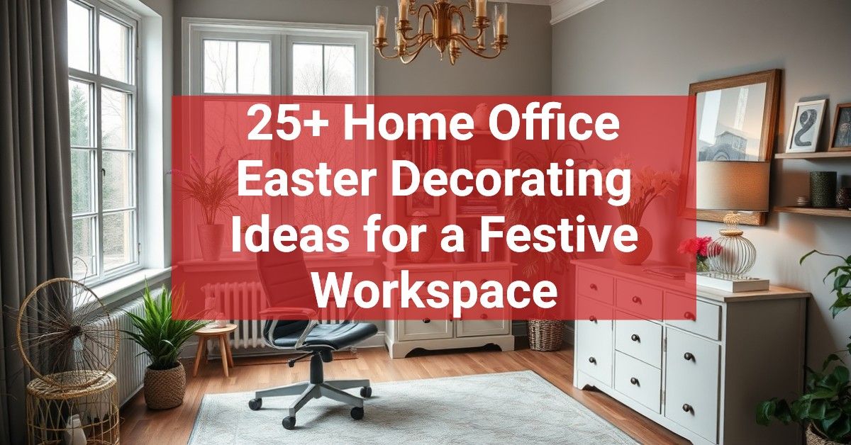 25+ Home Office Easter Decorating Ideas for a Festive Workspace