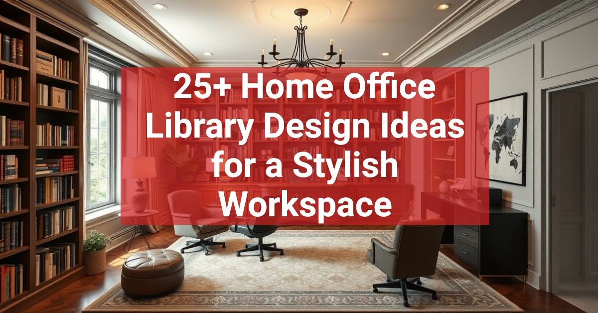 25+ Home Office Library Design Ideas for a Stylish Workspace