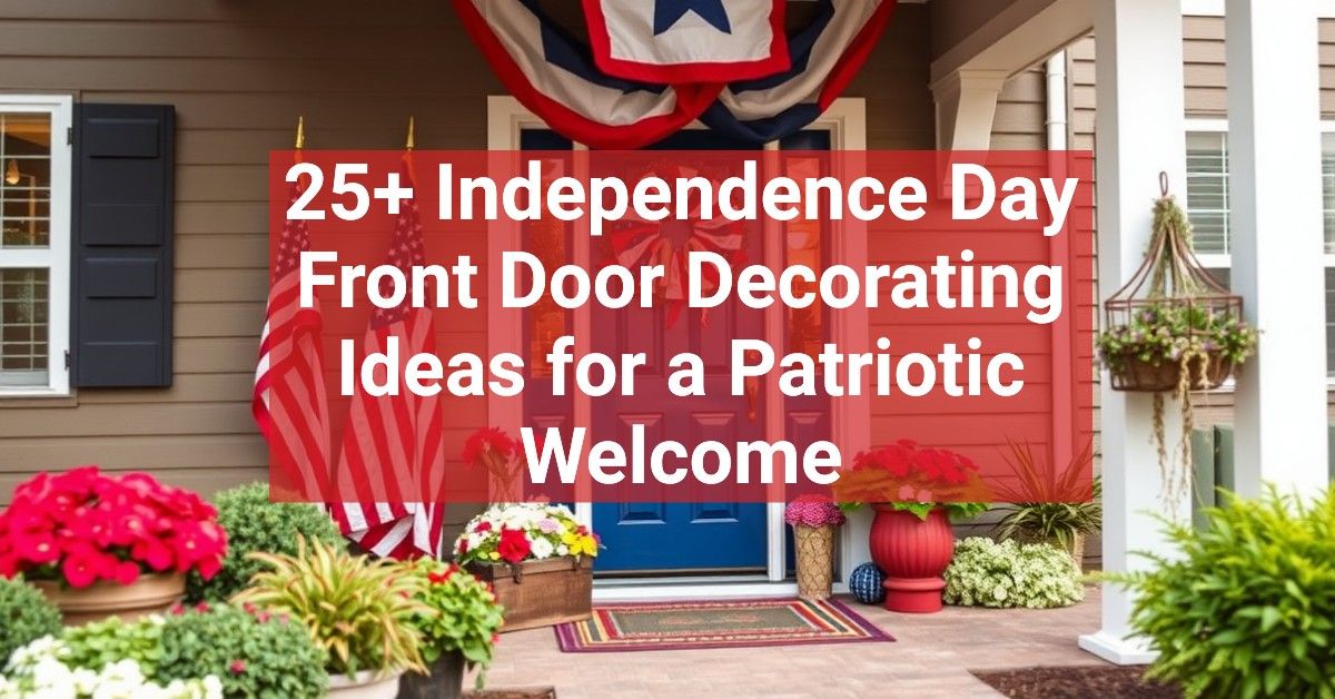 25+ Independence Day Front Door Decorating Ideas for a Patriotic Welcome