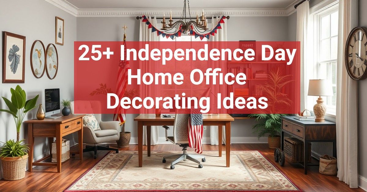 25+ Independence Day Home Office Decorating Ideas