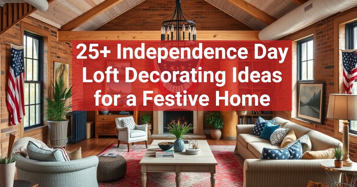 25+ Independence Day Loft Decorating Ideas for a Festive Home