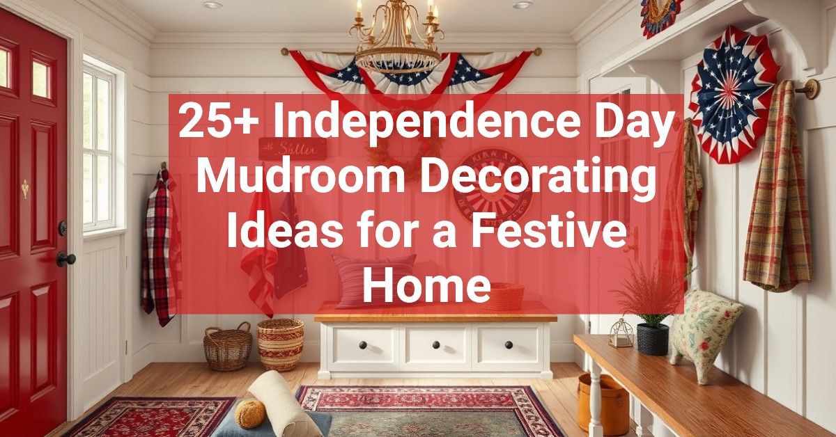 25+ Independence Day Mudroom Decorating Ideas for a Festive Home