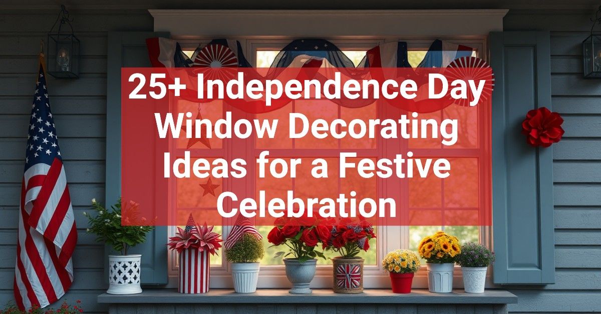 25+ Independence Day Window Decorating Ideas for a Festive Celebration