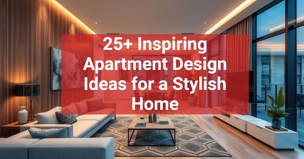 25+ Inspiring Apartment Design Ideas for a Stylish Home