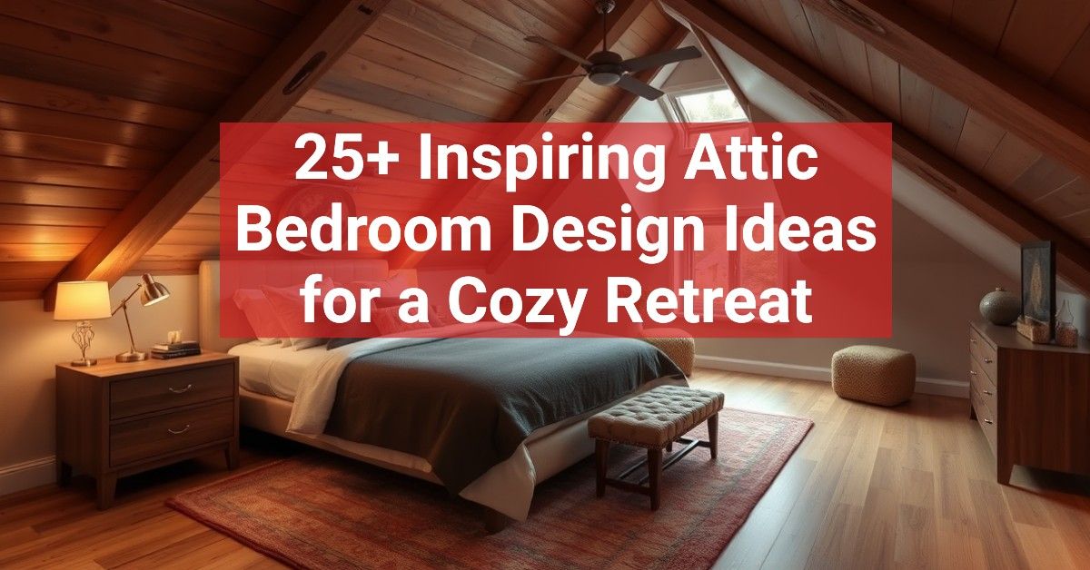 25+ Inspiring Attic Bedroom Design Ideas for a Cozy Retreat