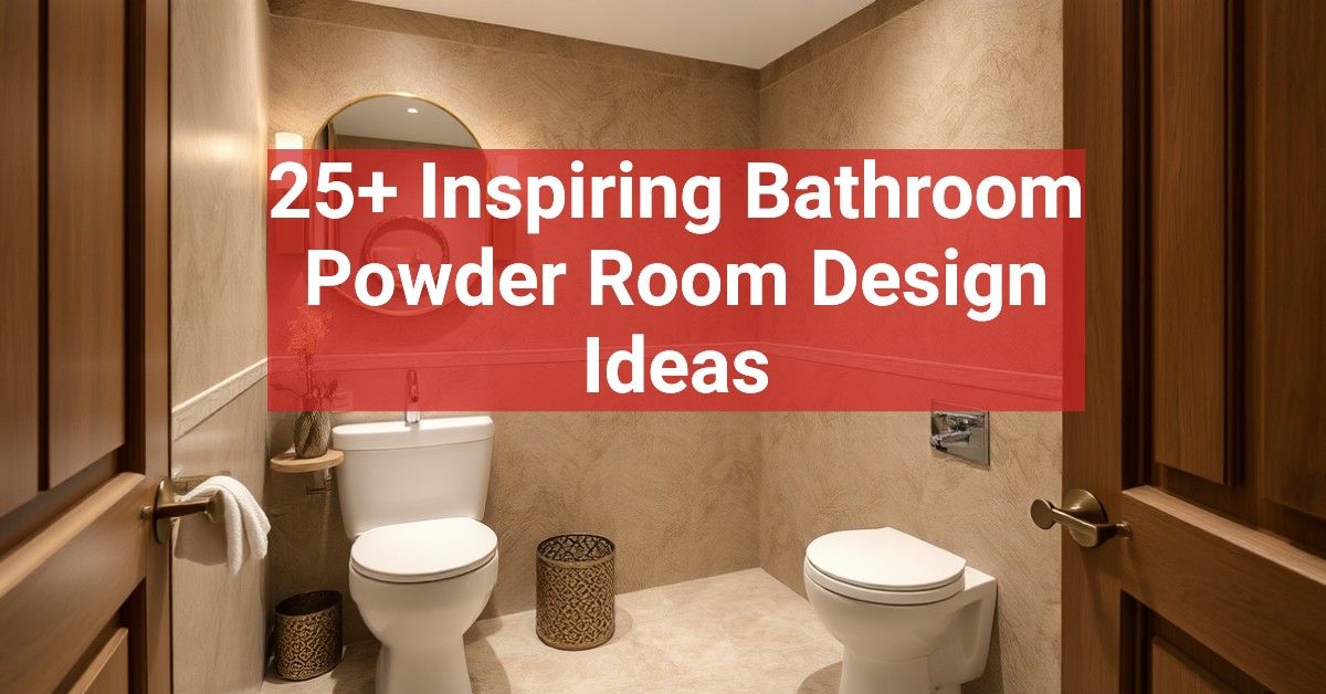 25+ Inspiring Bathroom Powder Room Design Ideas