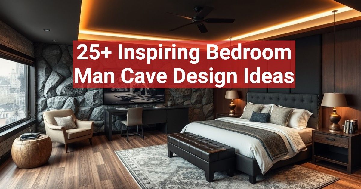 25+ Inspiring Bedroom Man Cave Design Ideas