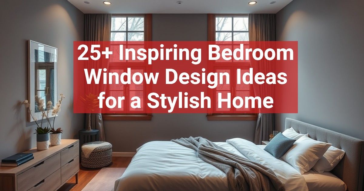 25+ Inspiring Bedroom Window Design Ideas for a Stylish Home