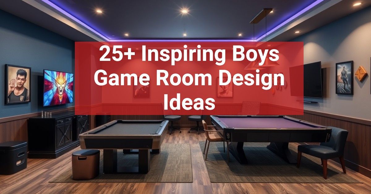 25+ Inspiring Boys Game Room Design Ideas