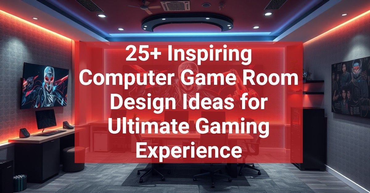 25+ Inspiring Computer Game Room Design Ideas for Ultimate Gaming Experience