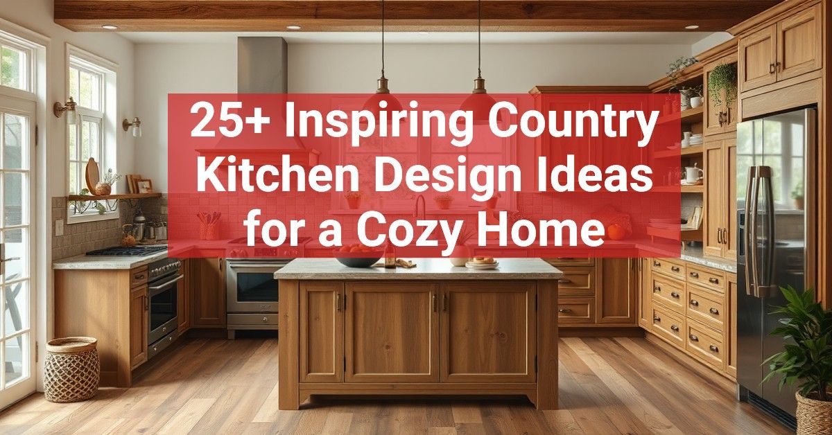 25+ Inspiring Country Kitchen Design Ideas for a Cozy Home