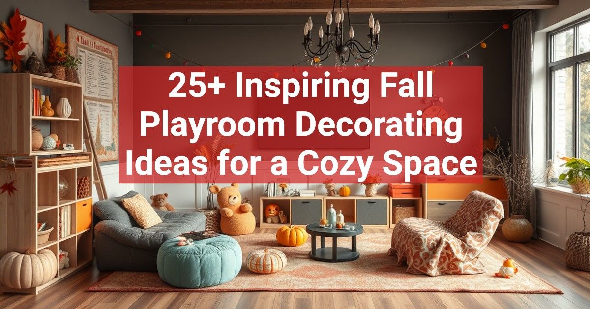 25+ Inspiring Fall Playroom Decorating Ideas for a Cozy Space