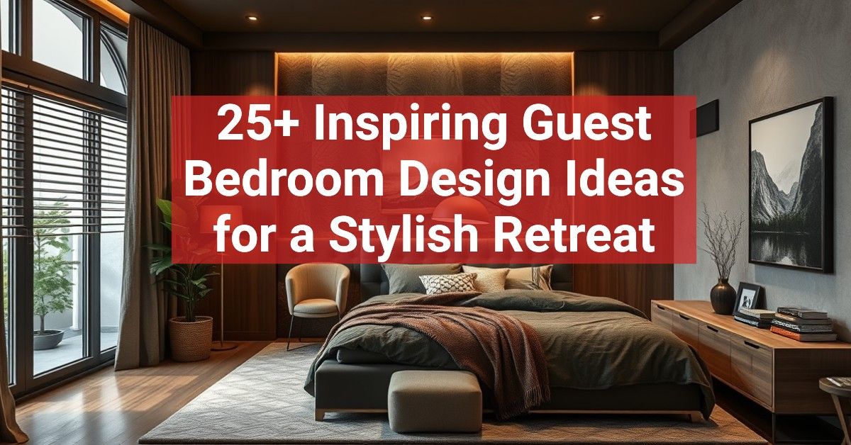 25+ Inspiring Guest Bedroom Design Ideas for a Stylish Retreat