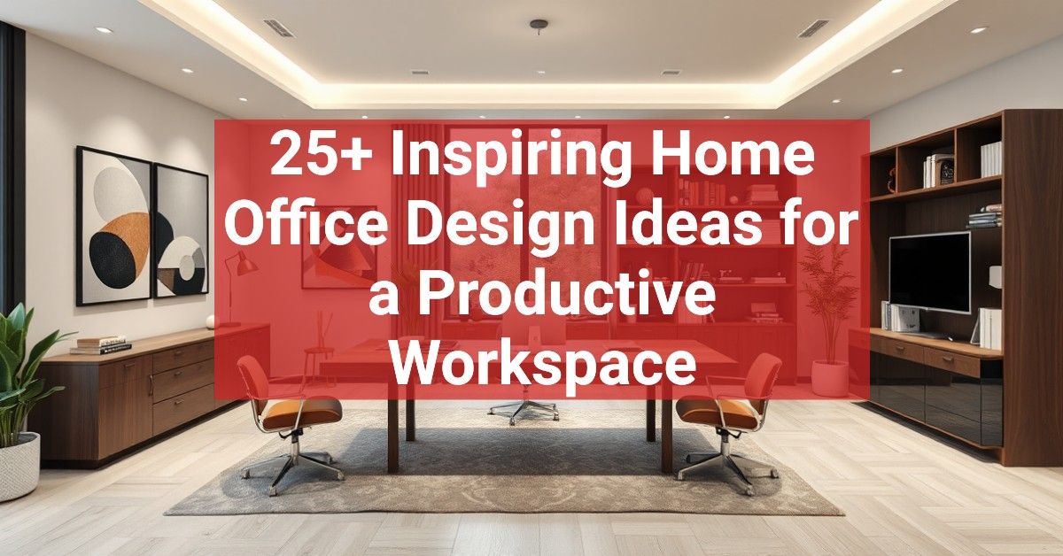 25+ Inspiring Home Office Design Ideas for a Productive Workspace