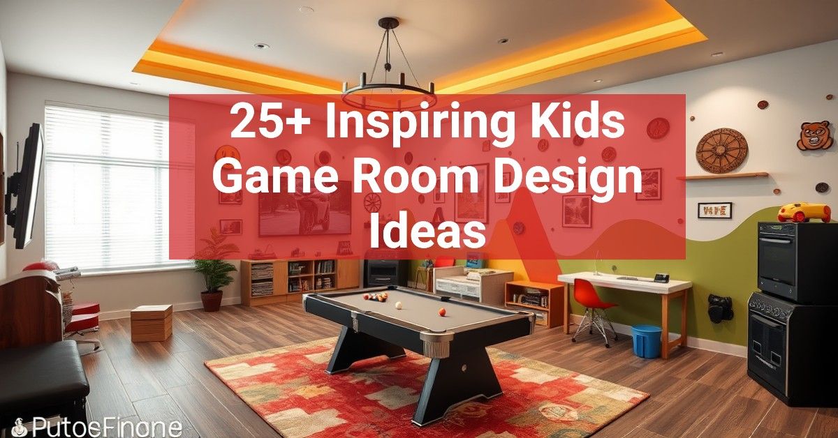 25+ Inspiring Kids Game Room Design Ideas