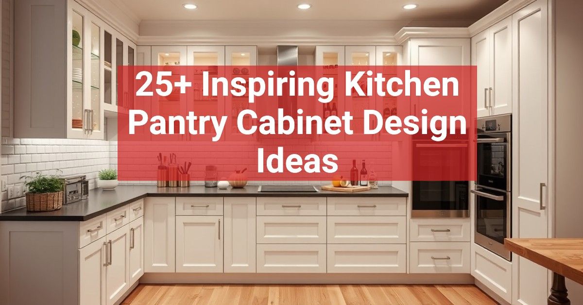 25+ Inspiring Kitchen Pantry Cabinet Design Ideas