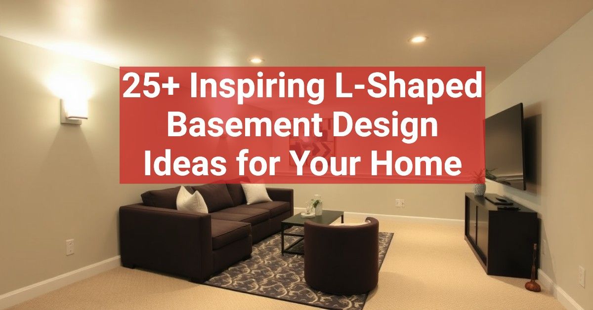 25+ Inspiring L-Shaped Basement Design Ideas for Your Home