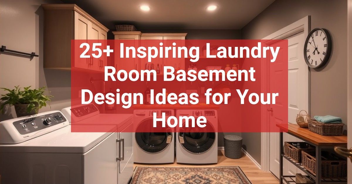 25+ Inspiring Laundry Room Basement Design Ideas for Your Home