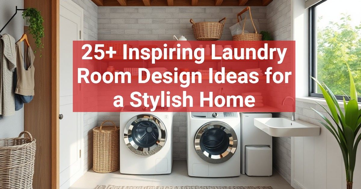 25+ Inspiring Laundry Room Design Ideas for a Stylish Home