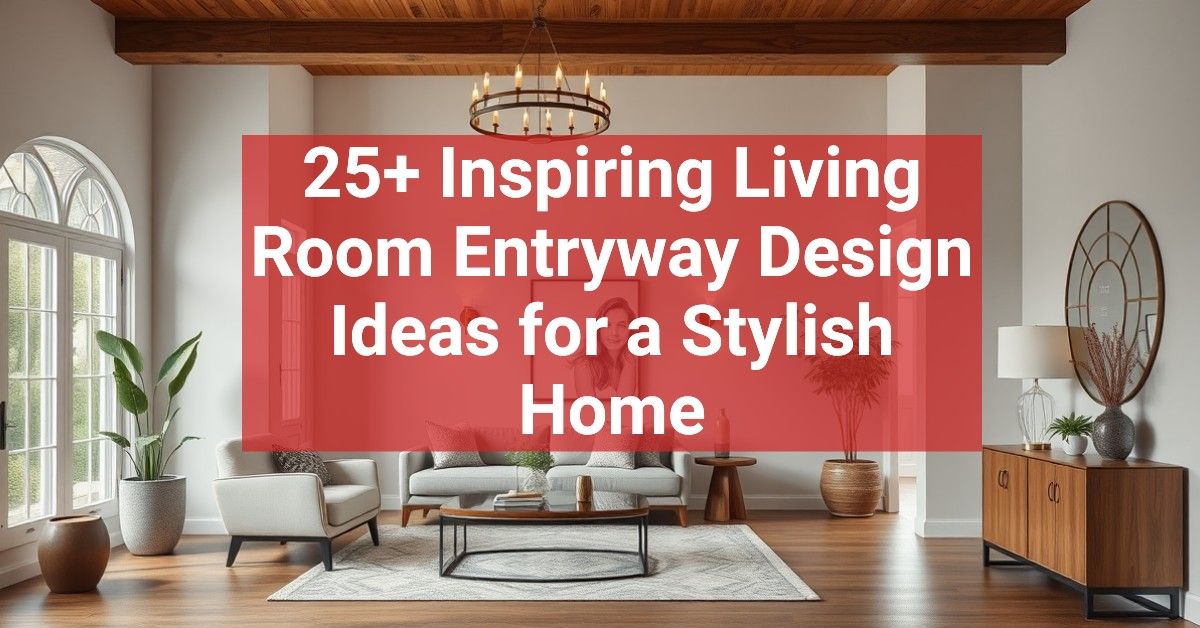 25+ Inspiring Living Room Entryway Design Ideas for a Stylish Home