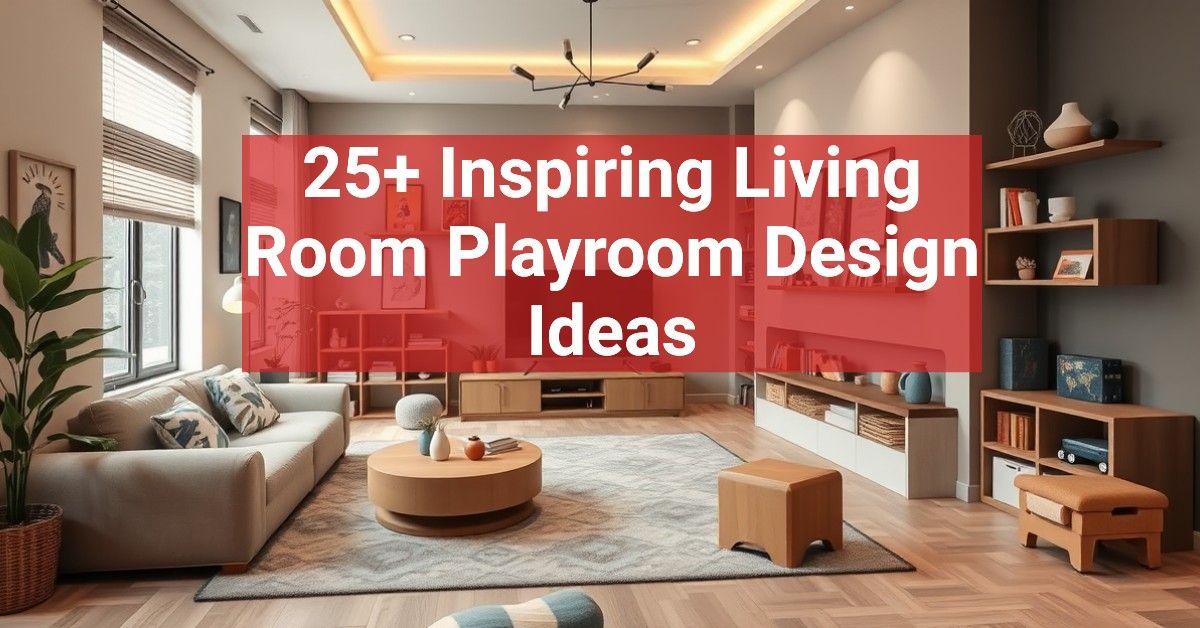 25+ Inspiring Living Room Playroom Design Ideas