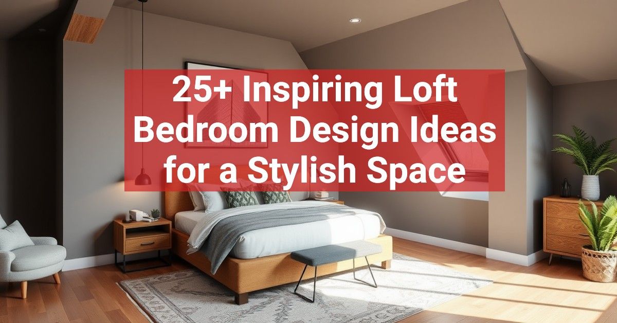 25+ Inspiring Loft Bedroom Design Ideas for a Stylish Space