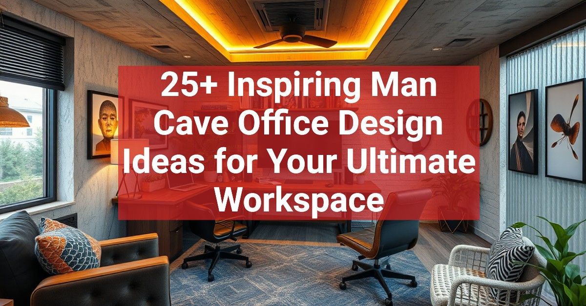 25+ Inspiring Man Cave Office Design Ideas for Your Ultimate Workspace